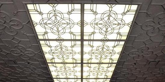 Ceiling Details Inside Original Conference Room
