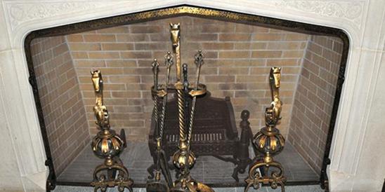 Fireplace in Original Conference Room