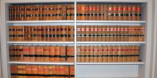 Bookshelf Inside Original Courtroom