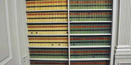 Bookcase in Original Courtroom
