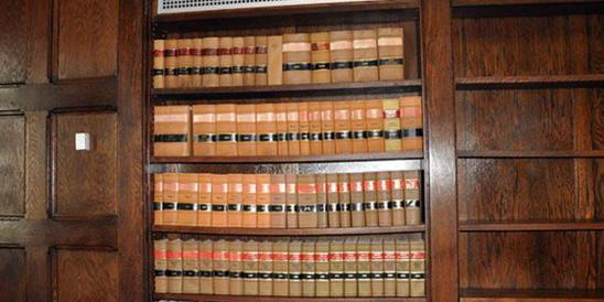 Bookshelf in Original Conference Room