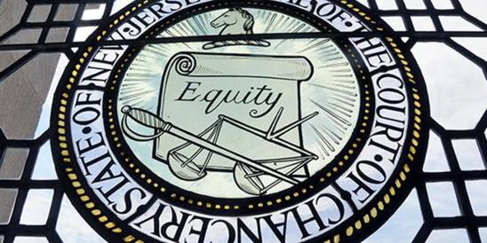 Stained Glass Seal of New Jersey Court of Chancery