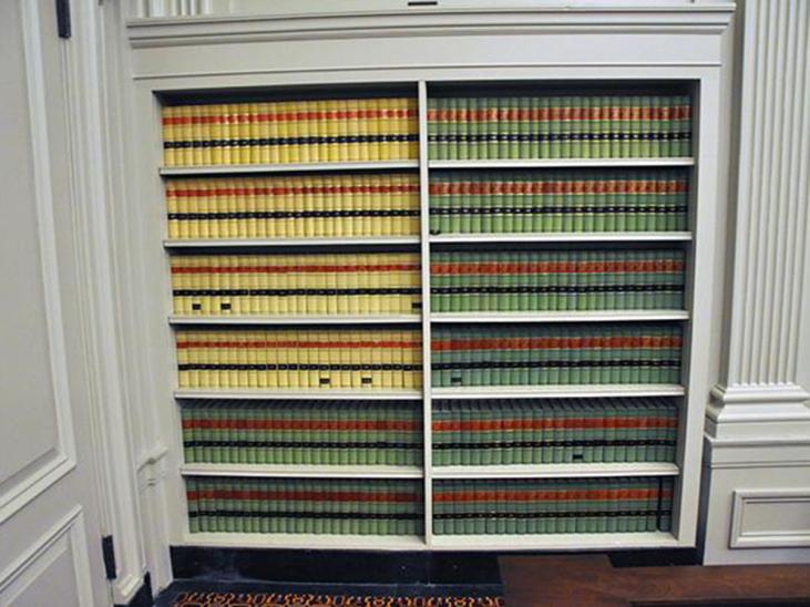 Bookcase in Original Courtroom